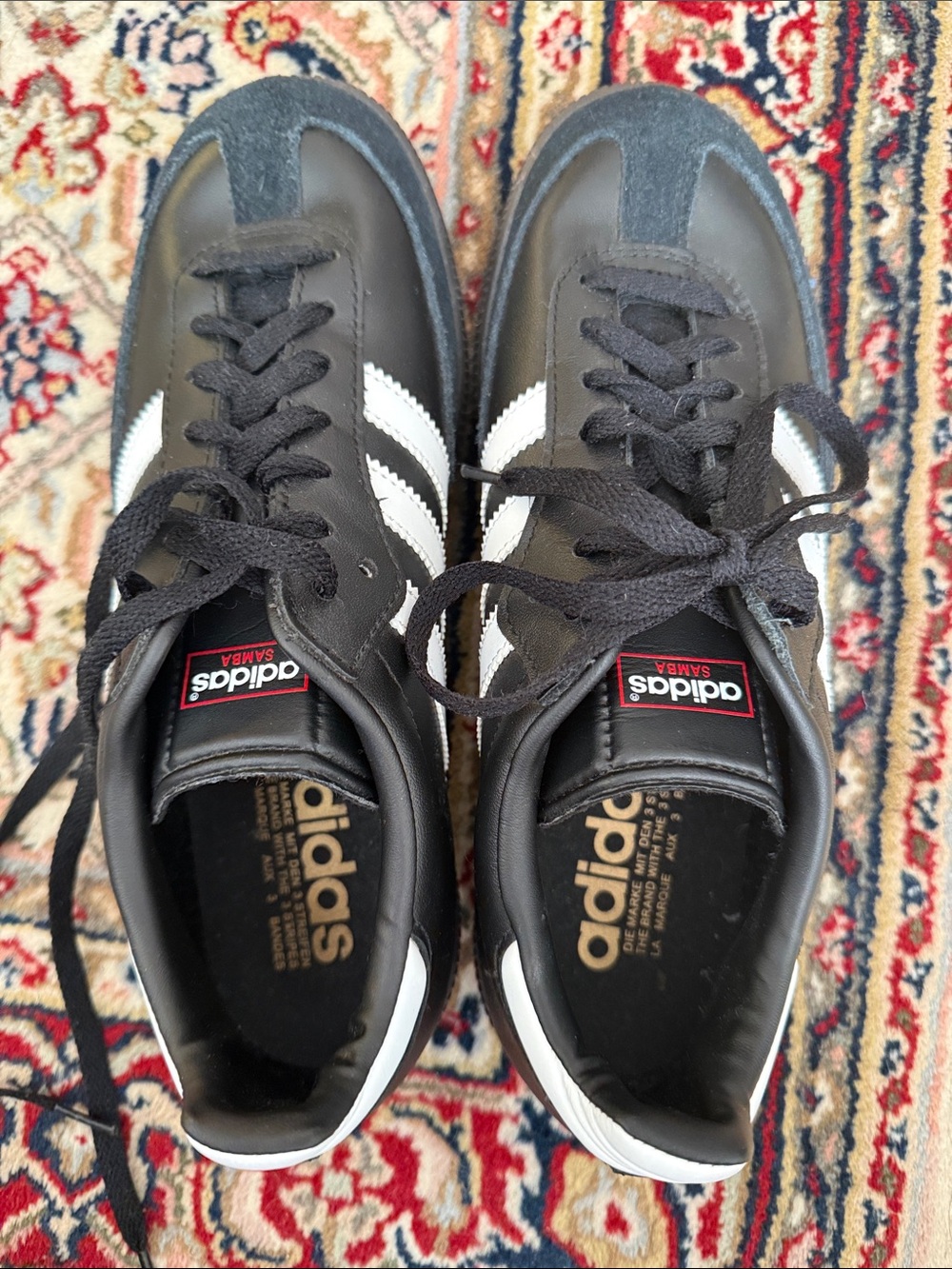 adidas Samba Classic Sneakers in Black and White